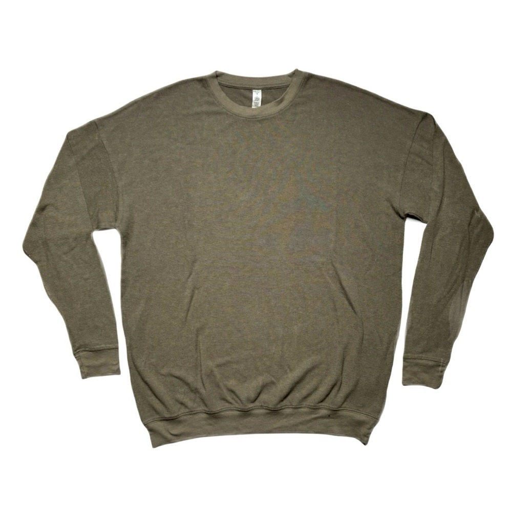ALO Yoga Chill Olive Green Crewneck Sweater Sweatshirt